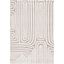 Ivory and Beige Handmade Wool Cotton Flat Woven Area Rug