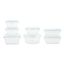 Glasslock 14-Piece Clear Glass Food Storage Container Set with Lids