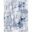 Amelia Gray and Blue Abstract 8' x 10' Area Rug