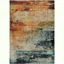 Sedona Multicolor Abstract Nylon Area Rug, 1'10" x 3'