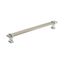 Overton Satin Nickel and Polished Chrome Cabinet Drawer Pull