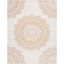 Handmade Tufted Brown Floral Wool Cotton 8' x 10' Rug