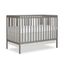 Cool Gray 5-in-1 Convertible Crib with Adjustable Mattress Support