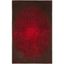 Hand-Tufted Red and Brown Wool Viscose Area Rug