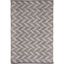 Gray and Ivory Handwoven Wool Cotton 4' x 6' Area Rug