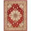 Red and Grey Handmade Wool Tufted 4' x 6' Area Rug