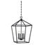 Townsend Matte Black 4-Light Open Lantern Pendant