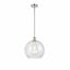 Athens 14" Polished Chrome Mini Pendant with Glass Shade