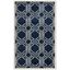 Elegant Gray Geometric 30" Synthetic Area Rug - Easy Care & Stain-Resistant