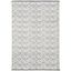 Handwoven Nomadic Gray Wool 4' x 6' Kilim Area Rug