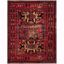 Elegant Red & Multi 9' x 12' Hand-Knotted Wool Blend Persian Area Rug