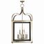 Garfield Antique Brass Squared 9-Light LED Glass Lantern