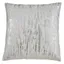 Silver Distressed Metallic Foil Cotton Pillow Cover, 27"