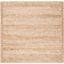 Handwoven Natural Fiber 6' Square Braided Stripe Area Rug