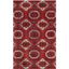 Red Wool 4' x 6' Hand-Tufted Rectangular Area Rug