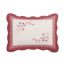 King Red and Ivory Embroidered Cotton Pillow Sham