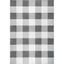 Eco-Friendly Easy-Care Gray Buffalo Plaid 8' Square Rug