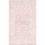 Ivory and Pink Hand-Tufted Wool Floral Area Rug