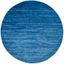 Adirondack Light Blue and Dark Blue Round Area Rug