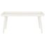 Urban Transitional 42'' Rectangular White Wood Coffee Table with Tray