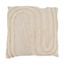 Beige Cotton Tufted 20" Throw Pillow Cover