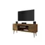 Rustic Brown Solid Wood TV Stand with Cabinets