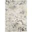 Ivory and Grey Watercolor Power Loomed Area Rug 5'3"x7'6"