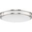 Abide 14" Matte Black and Nickel LED Flush Mount Light