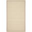 Ivory and Light Beige Hand-Knotted Cotton Area Rug, 4' x 6'