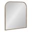 Gold Arched Metal Vanity Wall Mirror, 28 x 30