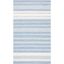 Ivory and Multicolor Striped Kilim Hand Woven Wool Rug