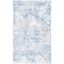 Amelia 6' x 9' Grey and Blue Abstract Synthetic Area Rug