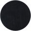 Himalaya Black 4' Round Hand-Tufted Wool Rug