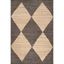 Handmade Black and Beige Cotton Jute 8' x 10' Rug