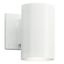 White Modern Cylinder Outdoor Wall Sconce