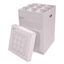 White Stackable 9-Slot Plastic Rolled File Storage