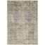 Reversible Abstract Gray Synthetic 5' x 7' Area Rug