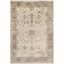 Gray Floral 10' x 14' Wool and Silk Area Rug