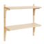 Meridien 24" Natural Poplar Floating Wall Shelf