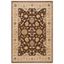 Sumak Brown and Beige Handwoven Wool Area Rug 6' x 9'