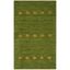 Green Hand-Loomed Wool Tufted Rectangular Area Rug, 3' x 5'