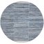 Bohemian Bliss Blue Ivory Wool-Cotton 6' Round Area Rug