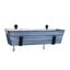 Nantucket Blue Galvanized Steel Rectangular Planter Box with Brackets