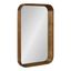 Rustic Brown Solid Poplar Wood 20"x30" Bathroom Vanity Mirror