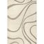 Carolyn Off-White Abstract Shag 5' x 8' Area Rug