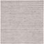 Hand-Knotted Gray Wool and Viscose Square Area Rug 6'x6'