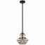 Everly 9.25" Mini Schoolhouse Pendant Light in Olde Bronze