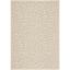 Beige and Green Spotted Synthetic Indoor/Outdoor Area Rug