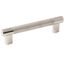 Polished Nickel Textured Cabinet Bar Pull with Mounting Hardware