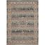 Gray and Beige 4' x 6' Synthetic Vintage Area Rug